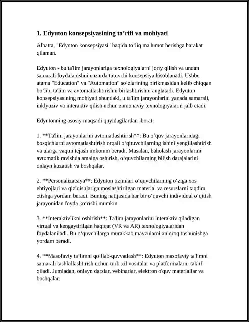 EDYUTON KONSEPSIYASI 3