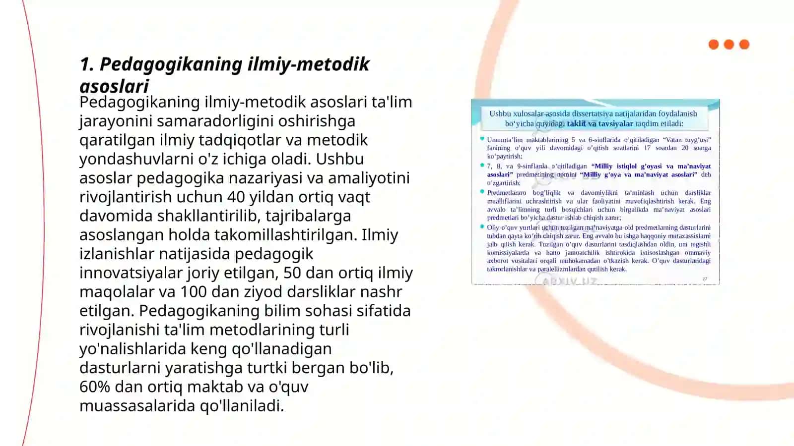 Pedagogikaning metodologik asoslari 3