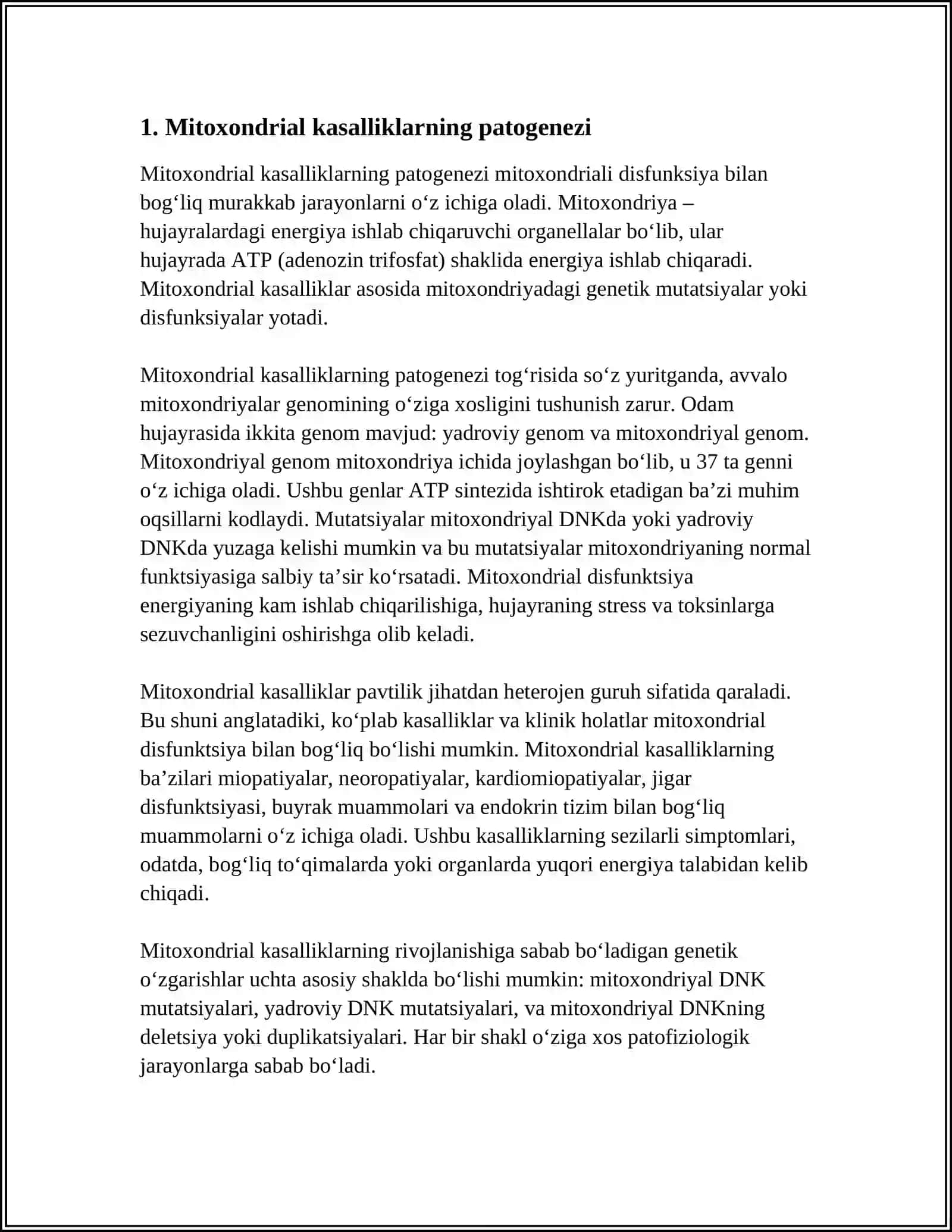 MITOHONDRIAL KASALLIKLAR 3