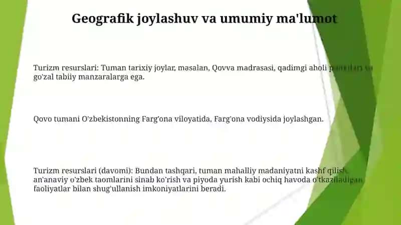 Farg’ona viloyati quva tumanidagi turistik resurslar 3