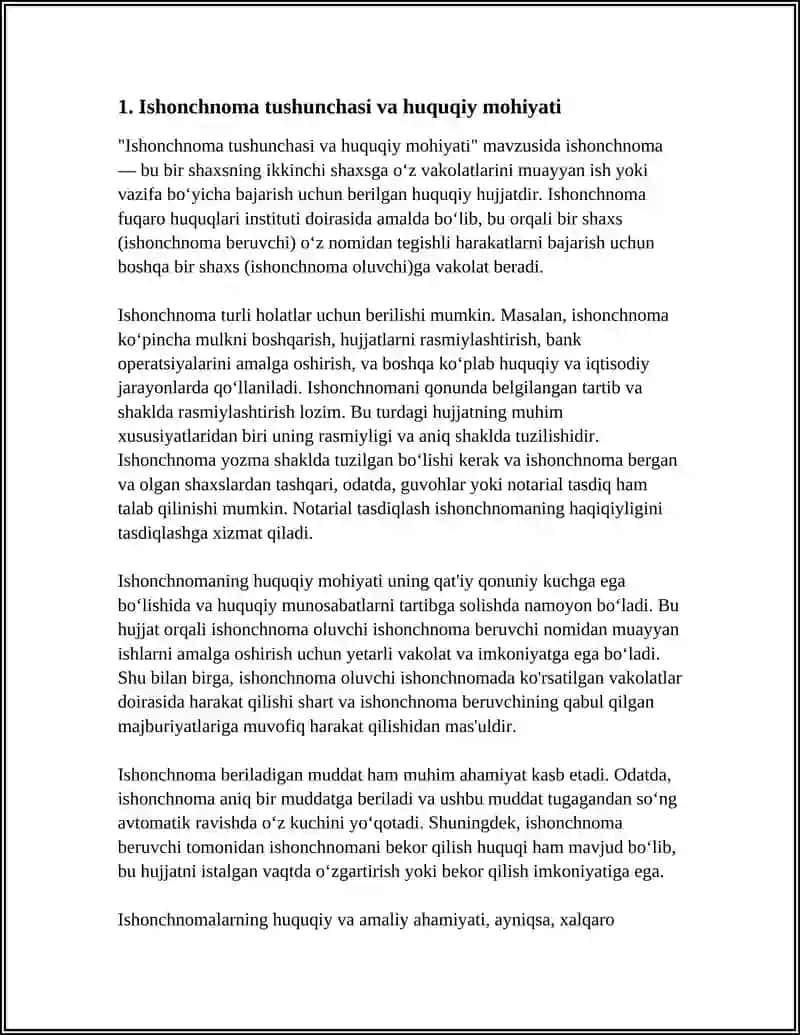 Ishonchnoma va Vasiyatnama 3