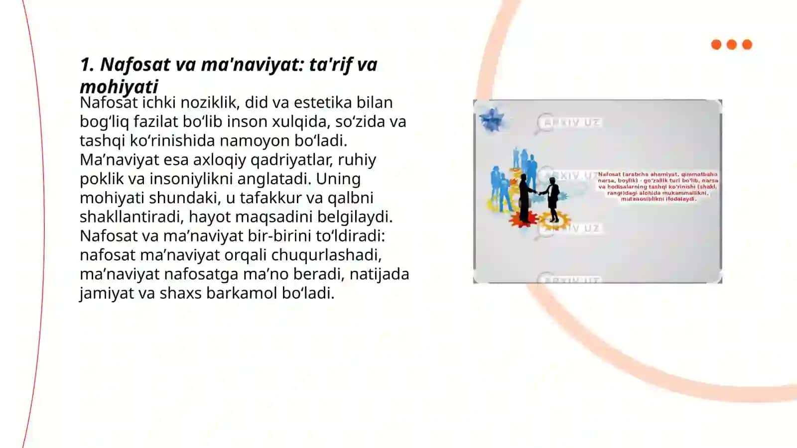 Nafosat va ma'naviyat 3