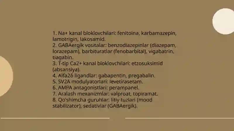 Epilepsiyaga qarshi vositalar 3