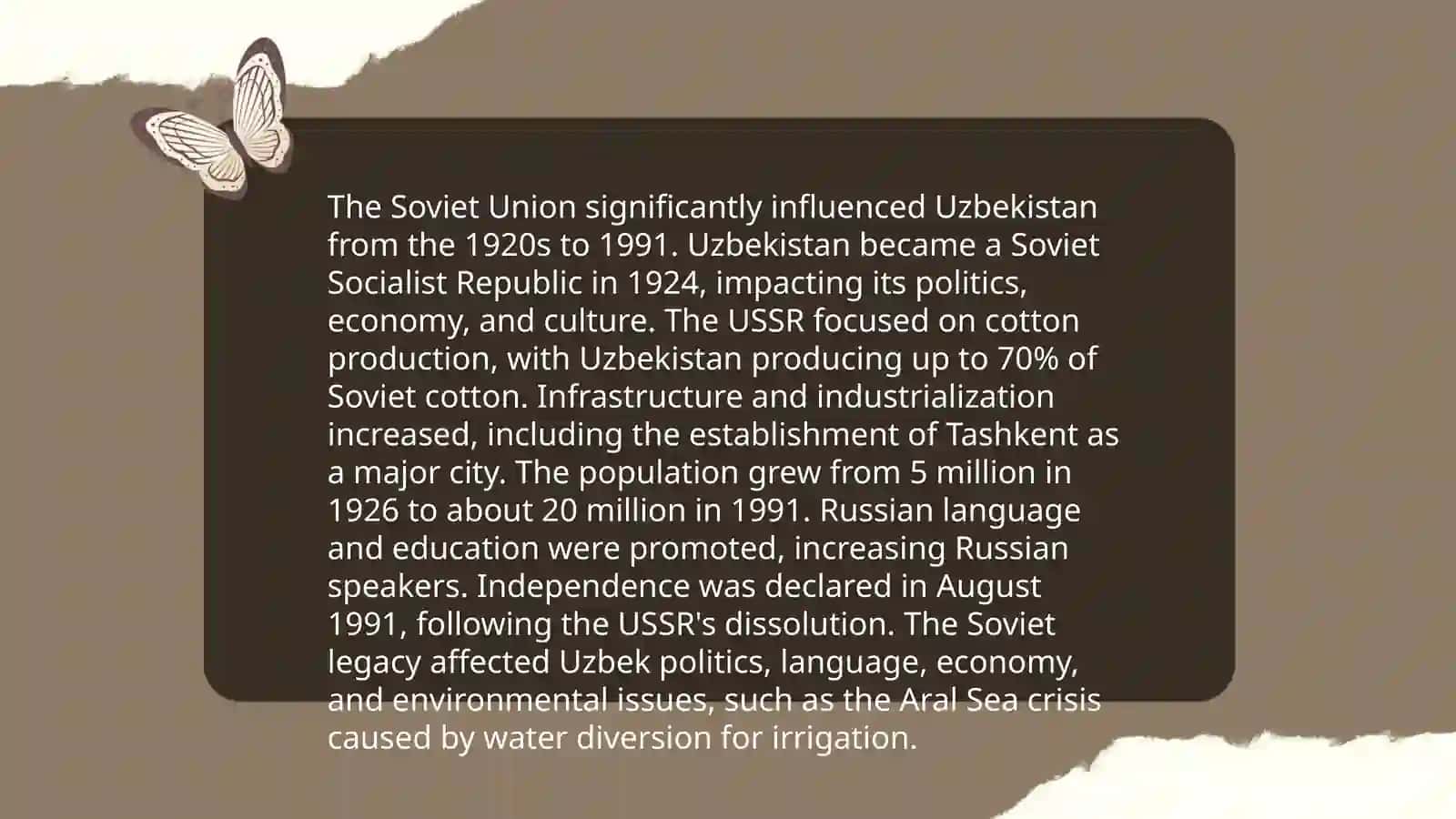 Gaining and Independence in Uzbekistan 3