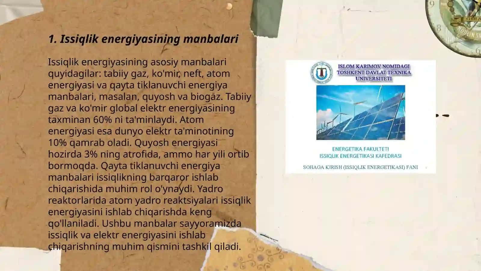 Issiqlik energiyasi 3