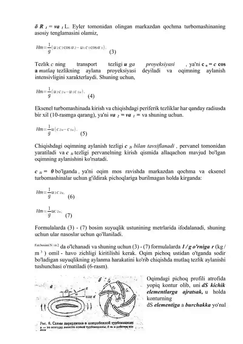 Turbomashinalarning xaqiqiy xarakteristikasi 3