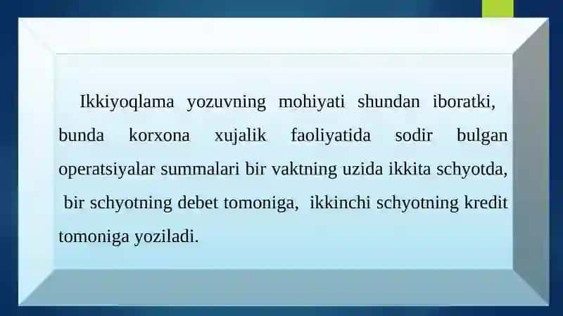 XO‘JALIK OPERATSIYALARIDA IKKIYOQLAMA YOZUV 3
