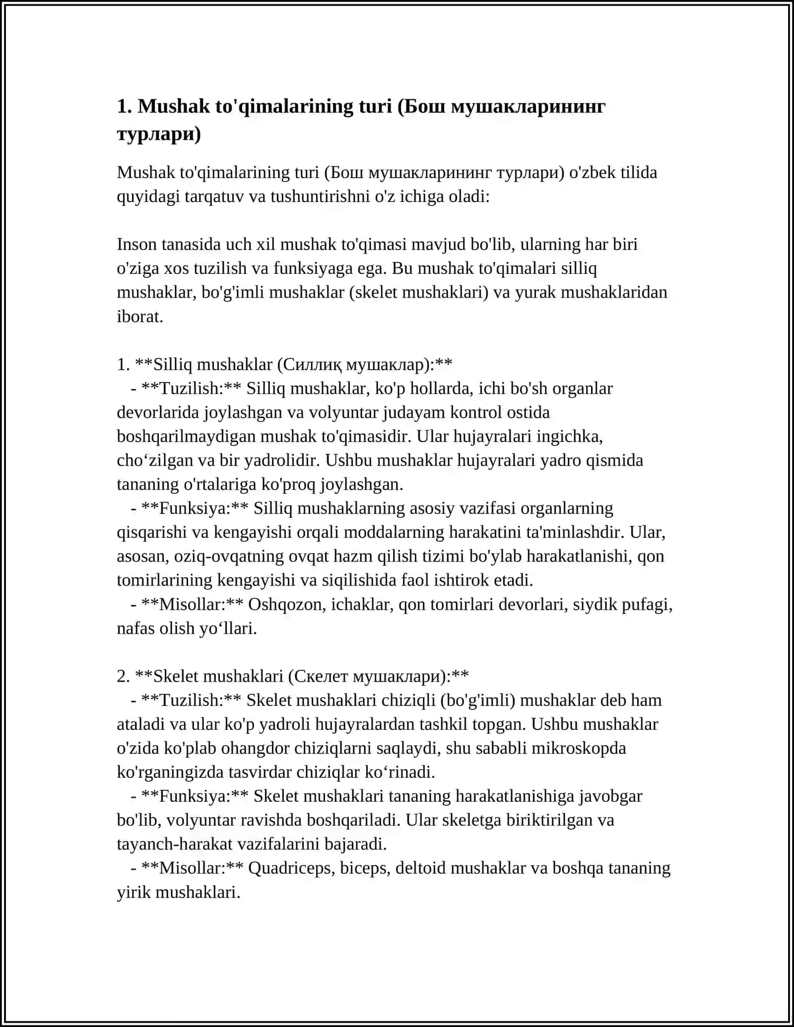 BOSH MUSKULARINING TUZILISHI 3