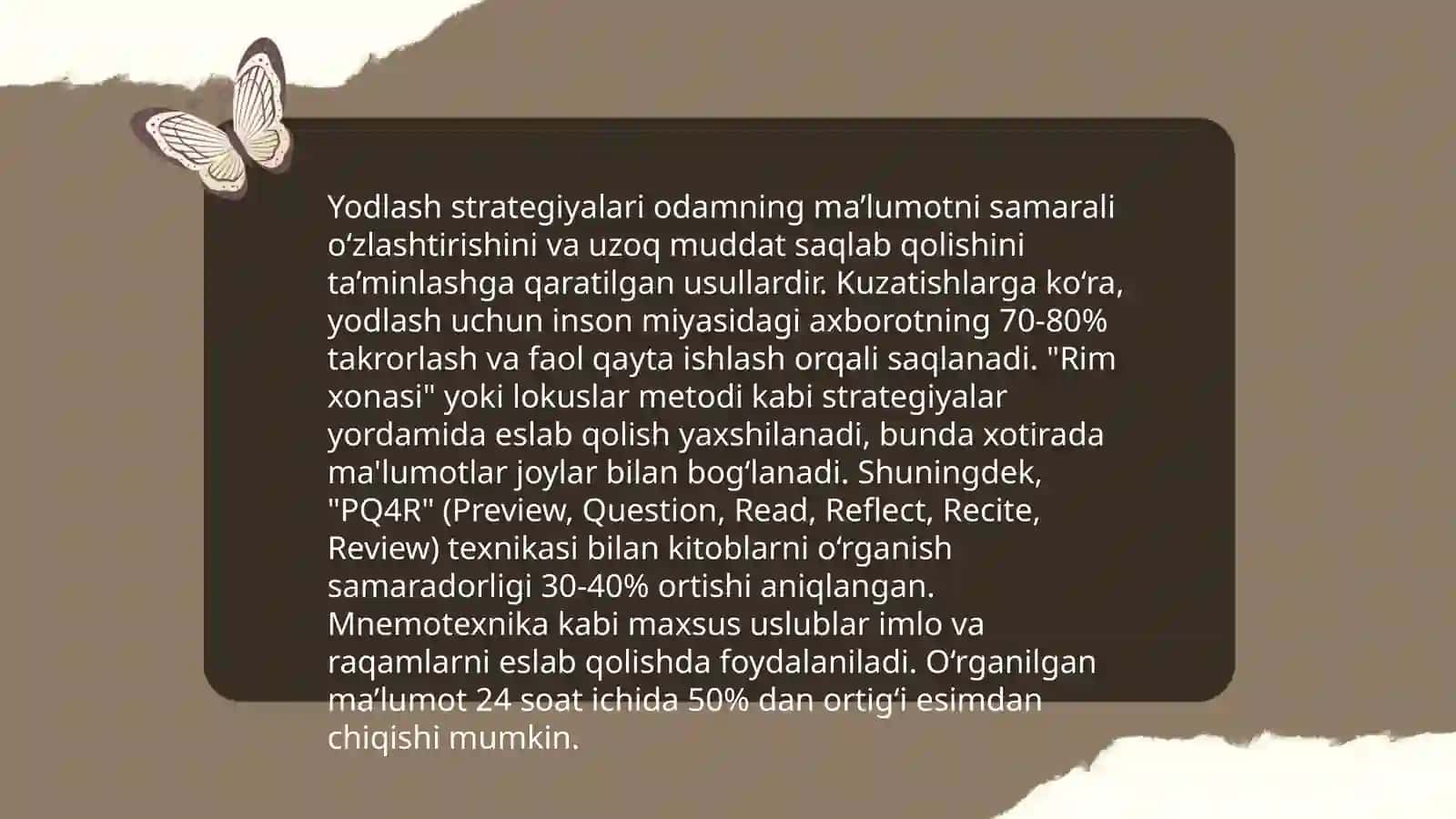Yodlash strategiyalari 3