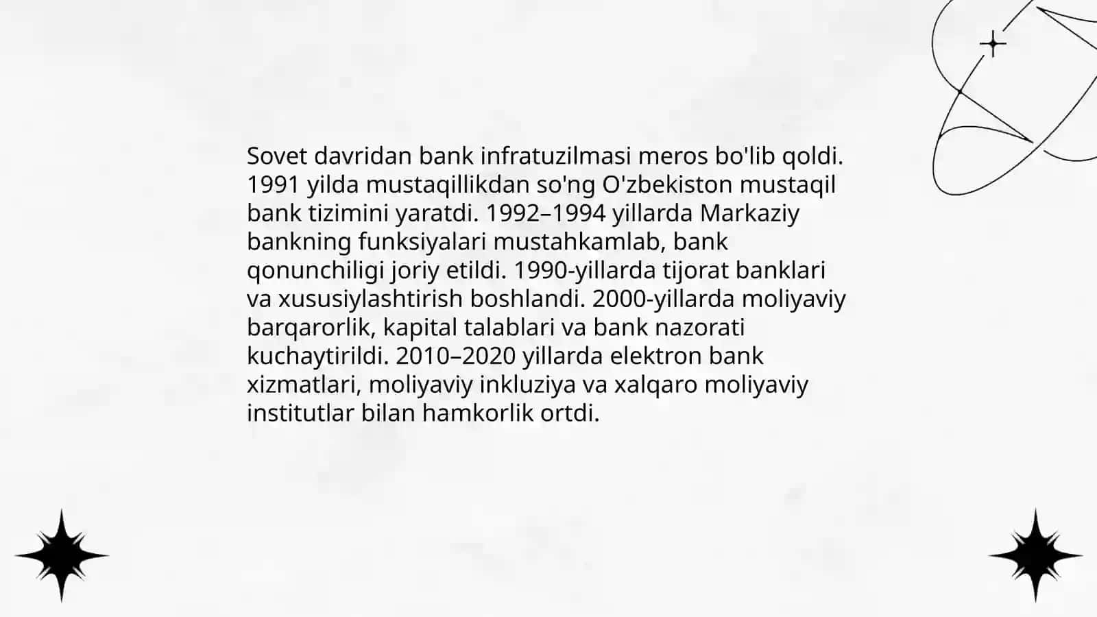 O'zbekiston Respublikasi Bank Tizimi 3