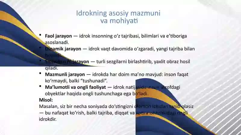 Idrokhaqidatushuncha.Ko‘rishidroki 3