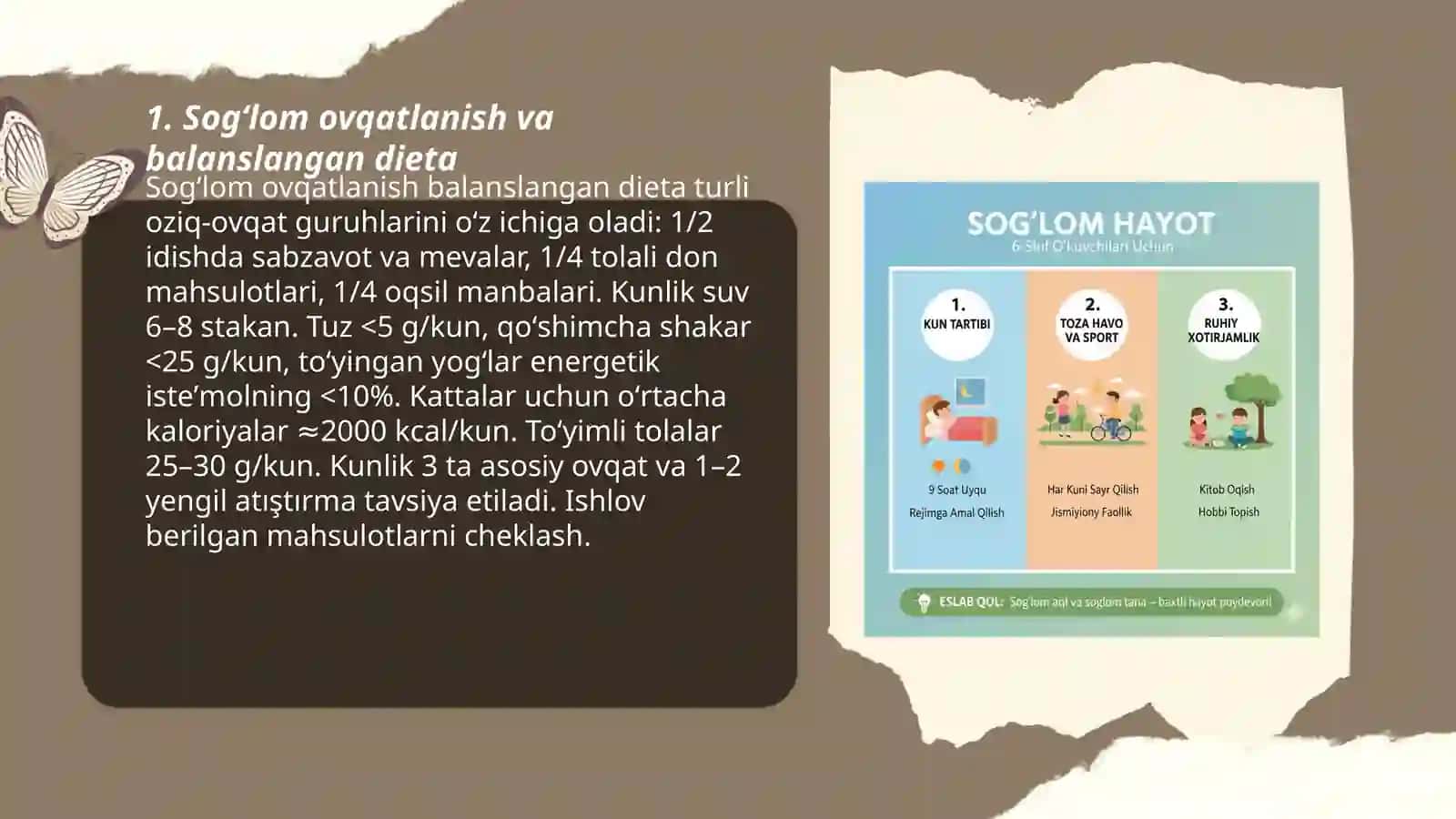 Sogʻlom ovqatlanish va balanslangan dieta 3