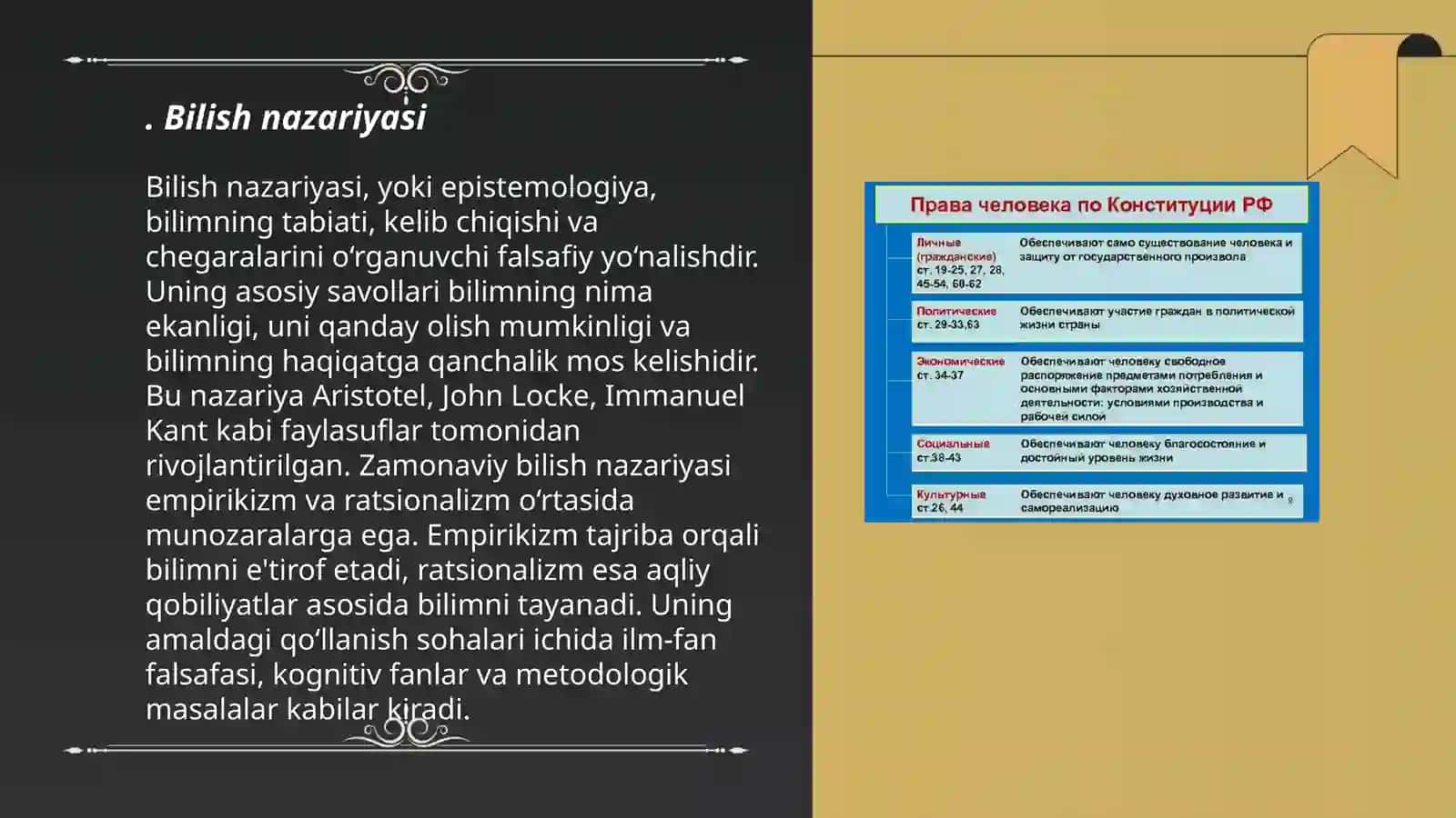 Bilish ( Gnesologiya) 3