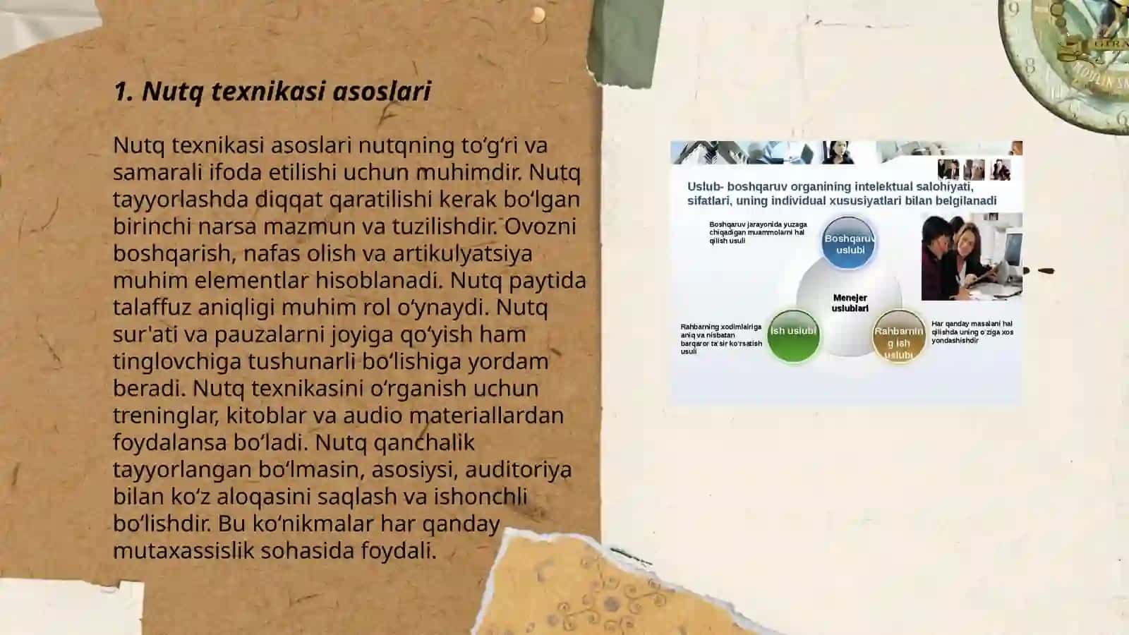 Nutq texnikasi va madaniyati. Oʻz oʻzini tarbiyalash 3