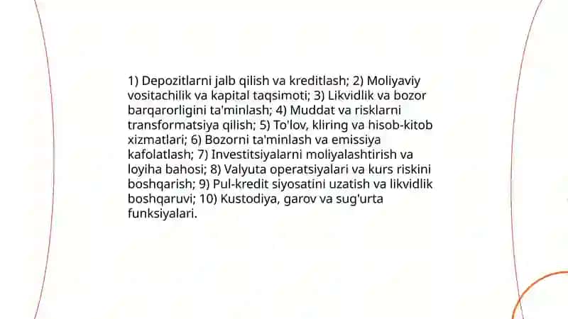 Moliya bozorida banklar 3