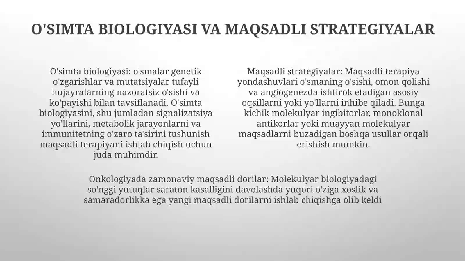Xavfli Õsmalarni Davolashda Zamonaviy Target Preparatlar 3