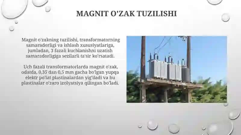 Uch fazali transformatorlar konstruksiyasi 3