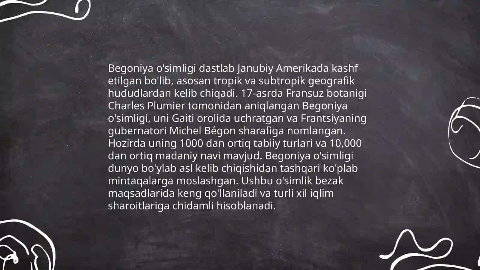 Begoniya o'simligi haqida ma'lumot 3