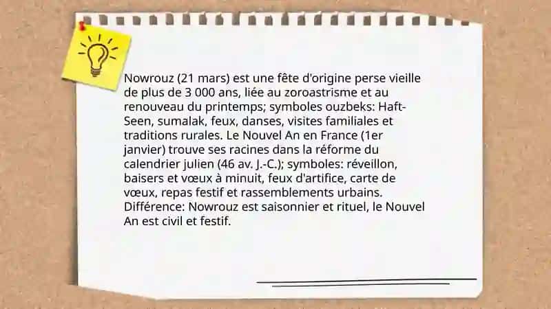 La comparaison des fetes ouzbekes et francaises 3