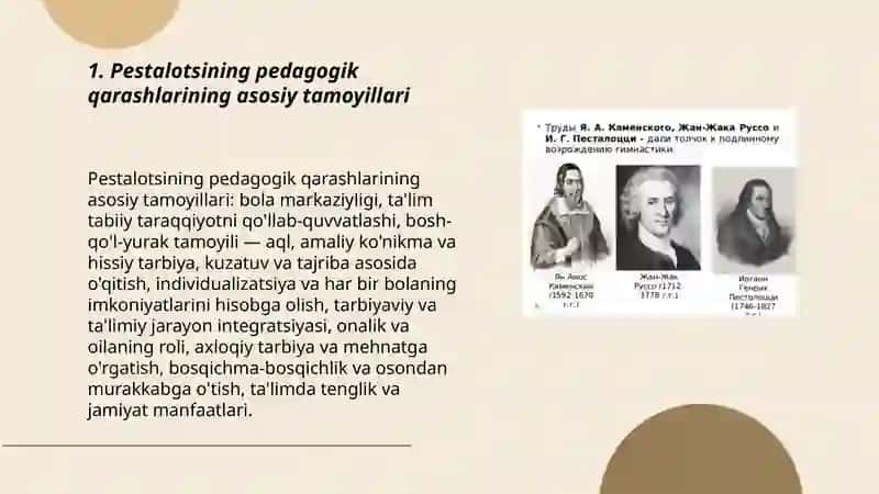 Pestalotsining pedagogik qarashlari 3