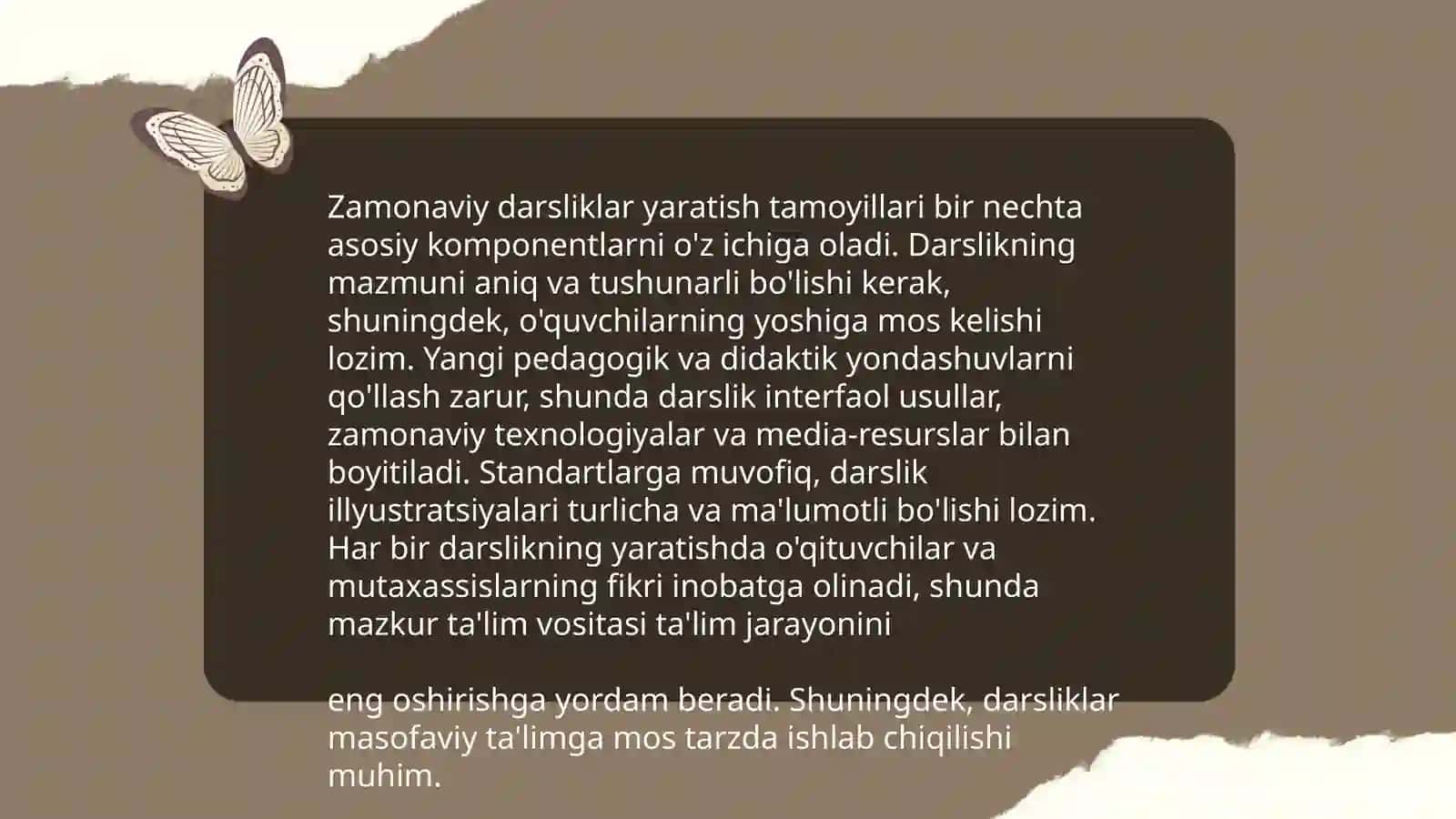 Zamonaviy darsliklar tahlili 3