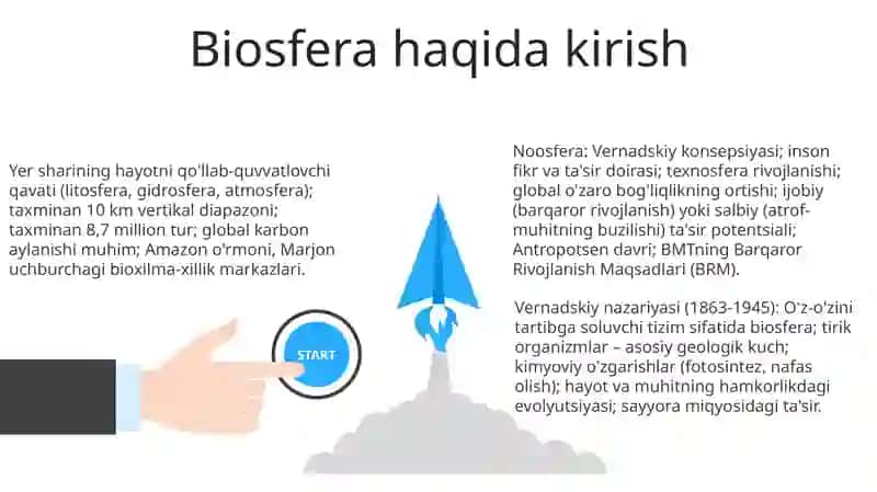 Biosfera haqida tushuncha. Vernadskiy taʼlimoti, noosfera 3