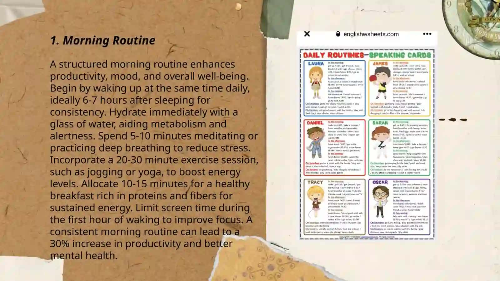 Daily and free time activities 3