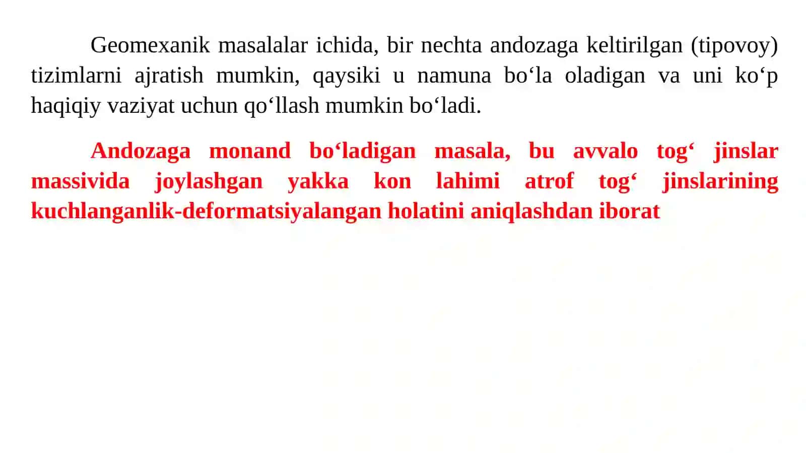 Geomexanik ob’ektlarning matematik modellari 3