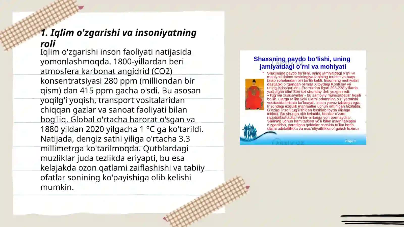 Insoniyatni atrof muhitga tasiri 3
