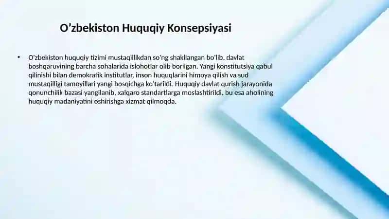 Mustaqil O’zbekiston Davlatining Asoslari 3