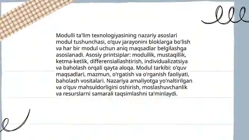 Modulli ta’lim texnologiyasi 3