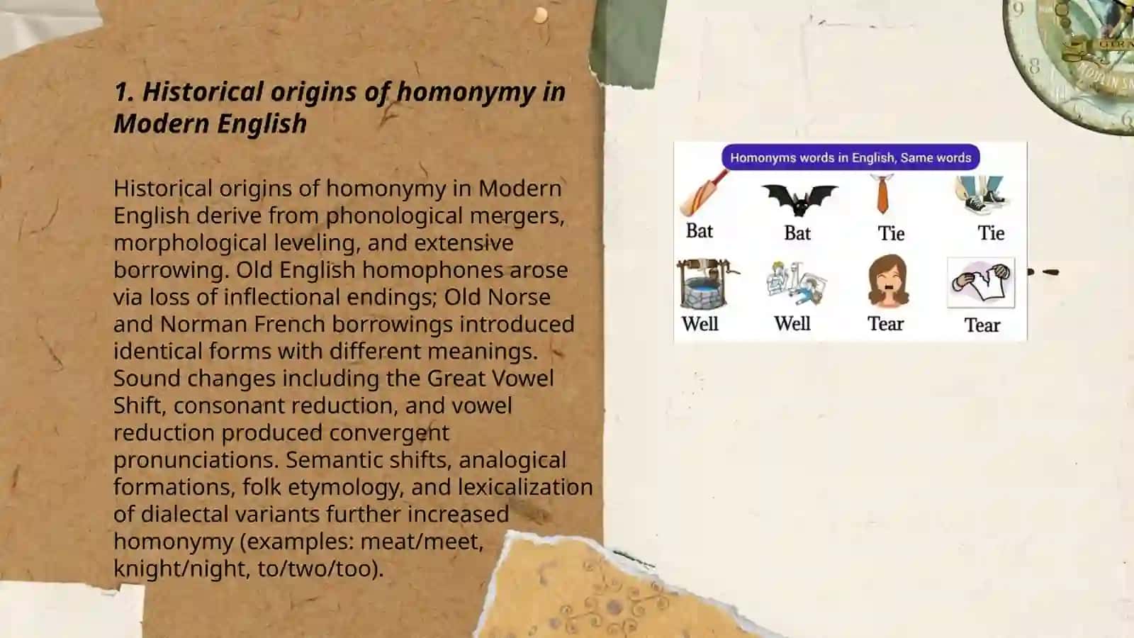 Homonymy in Modem English in diachronic and synchronic aspects 3