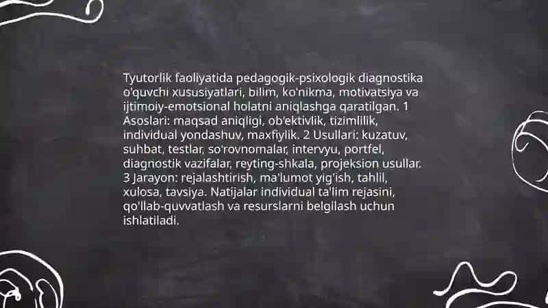 Tyutorlik faoliyatida pedagogik-psixologik diagnostikasiga oid metodikalar 3