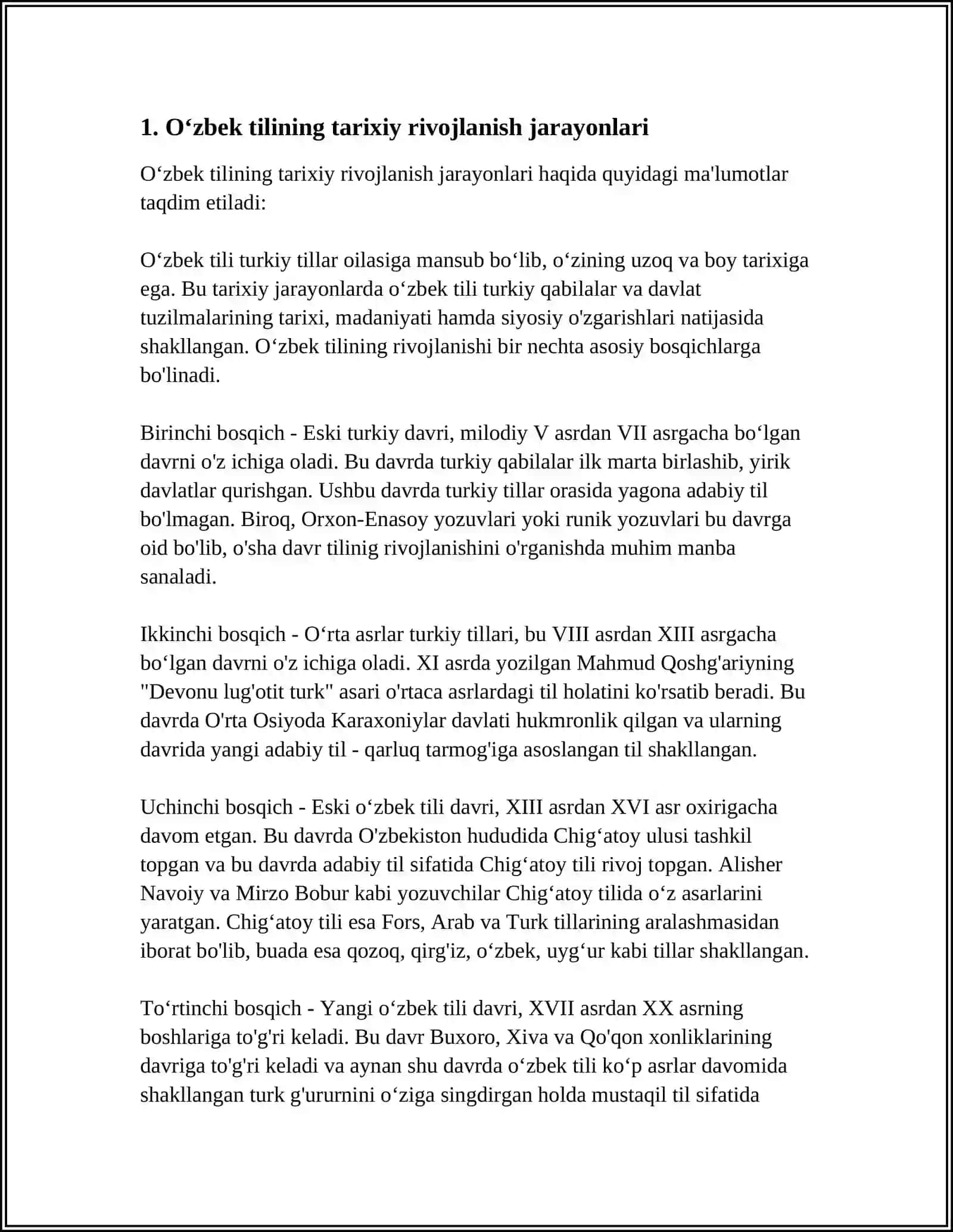 OʻZBEK TILSHUNOSLIGI VA UNING RIVOJLANISH YOʻLLARI 3