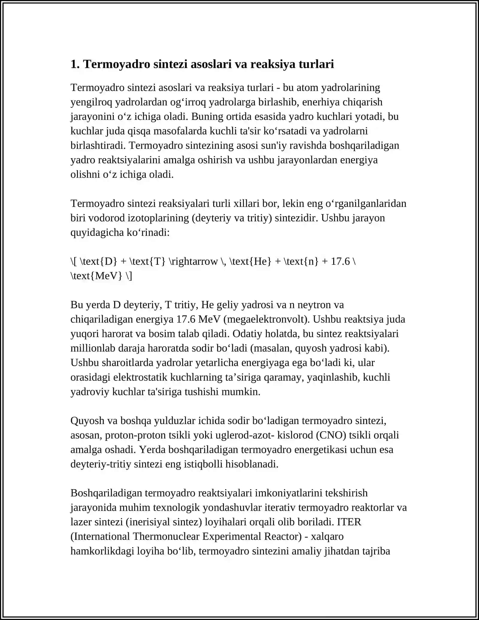 BOSHQARILADIGON TERMOYADRO REAKSIYALARI 3