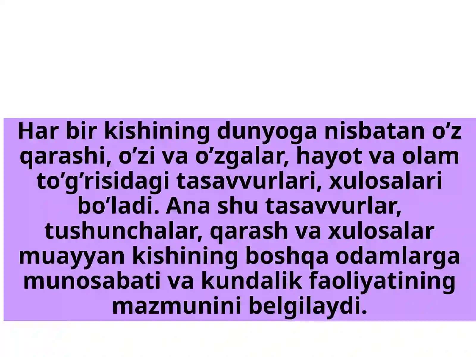 Falsafiy dunyoqarash,uning xususiyatlari va asosiy tamoyillari 3