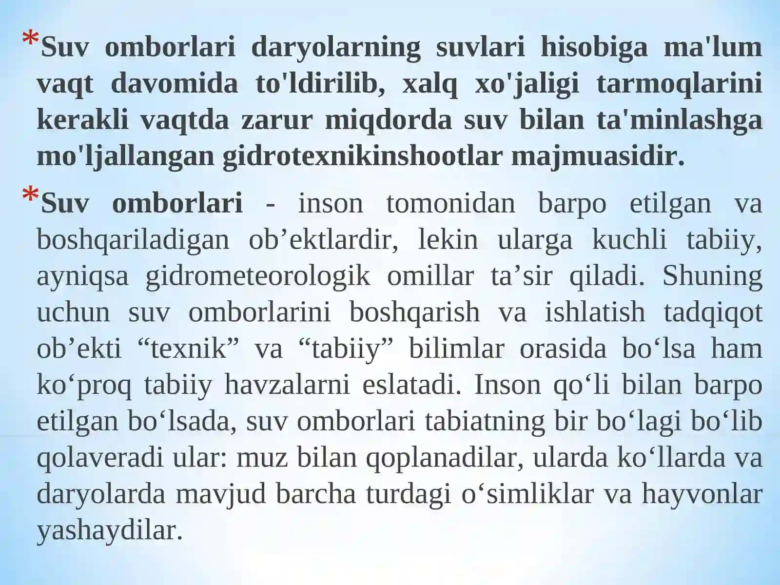 Suv omborlari tavsifi 3