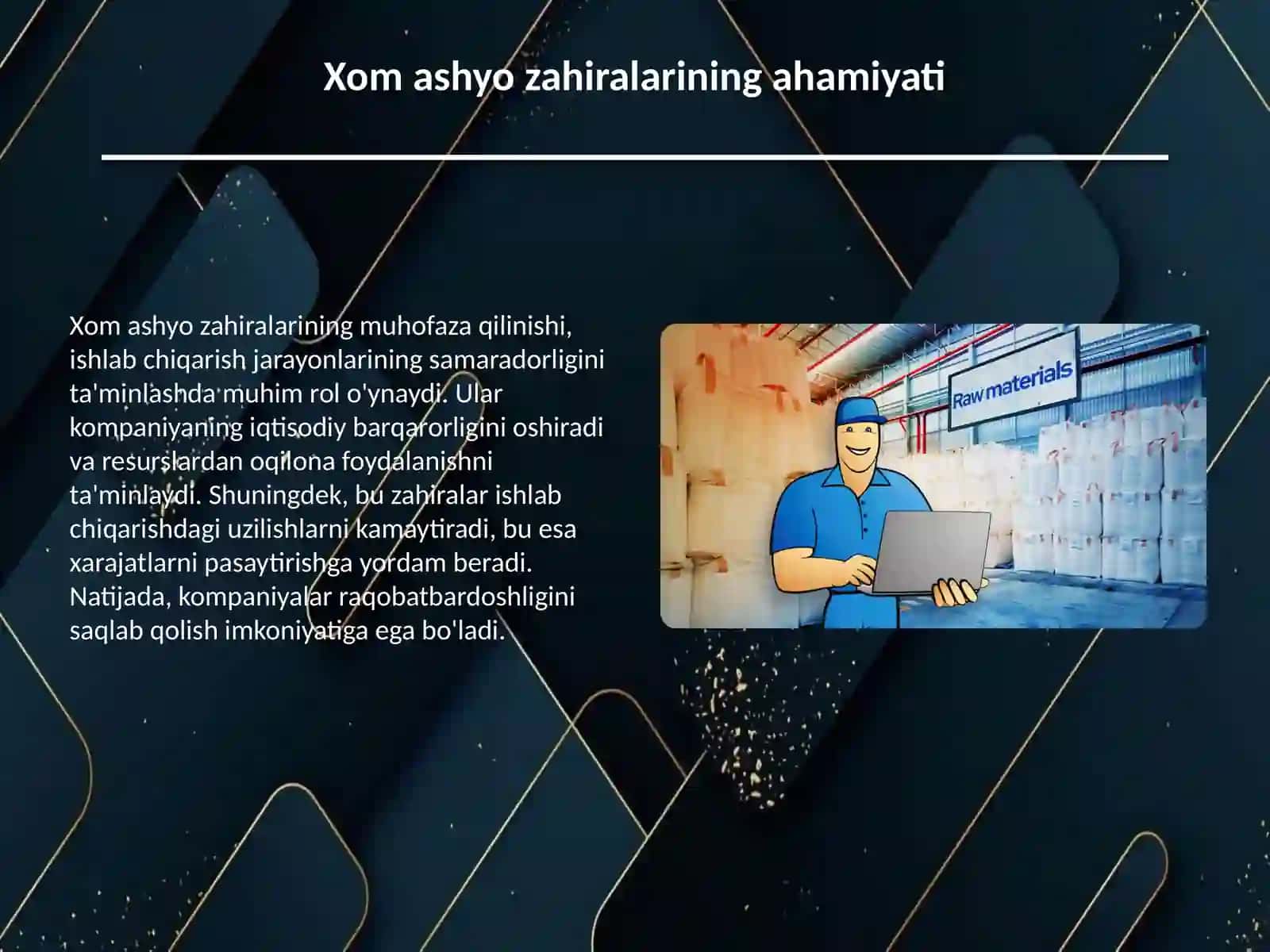 Xom ashyo zahiralarini muhofaza qilish 3