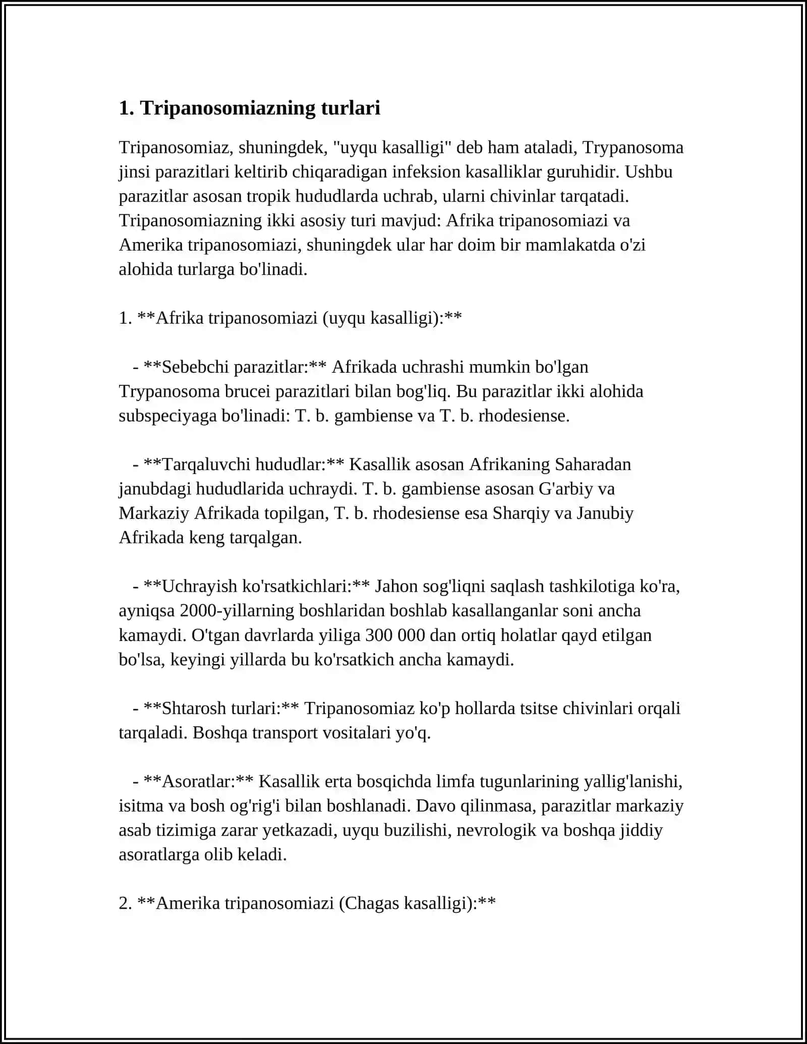 TRIPANOSOMALAR AVLODI 3