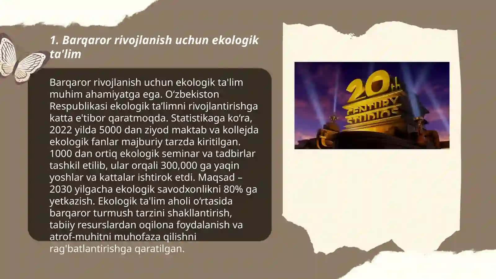 Ekologik ta'lim sohasidagi rivojlanish markazining faoliyati 3