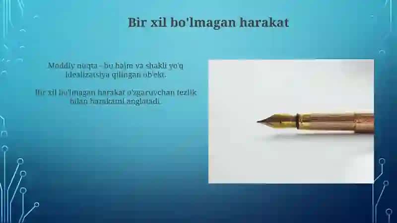 Moddiy nuqta kinematikasi 3