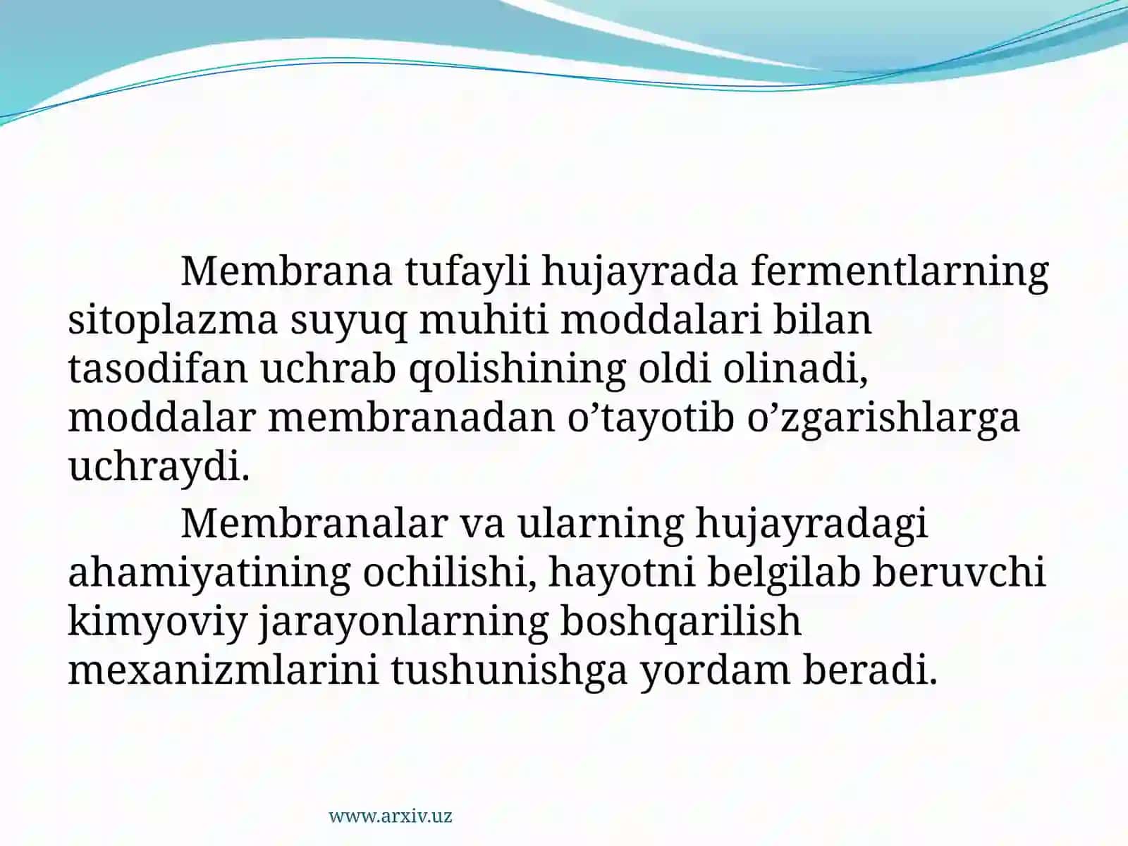 HUJAYRA MEMBRANALARINI TUZILISHI 3