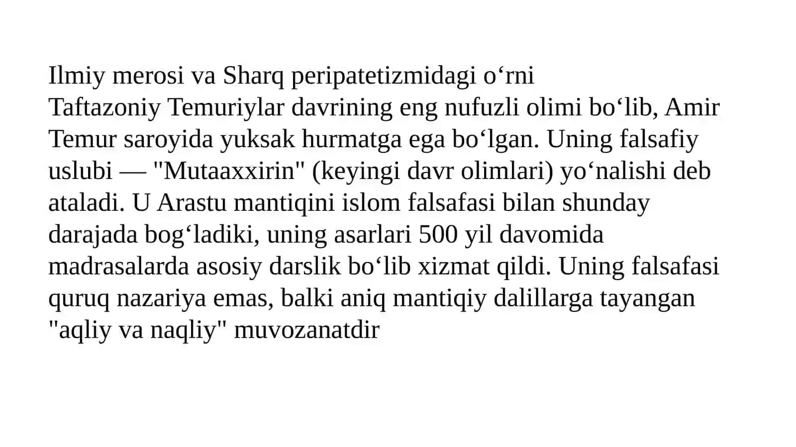 SA’DIDIN TAFTAZONIY FALAFASI 3