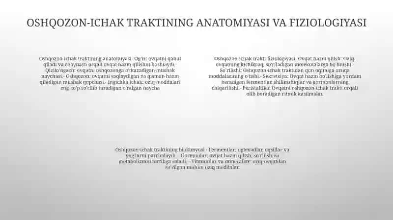 Oshqozon Ichak Biokimyosi 3