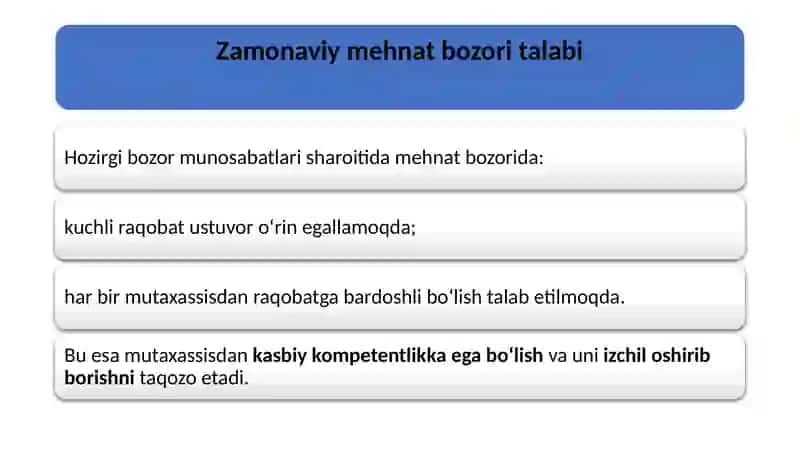 Pedagogning kasbiy kompetensiyalari va uni rivojlantirish yo‘llari 3