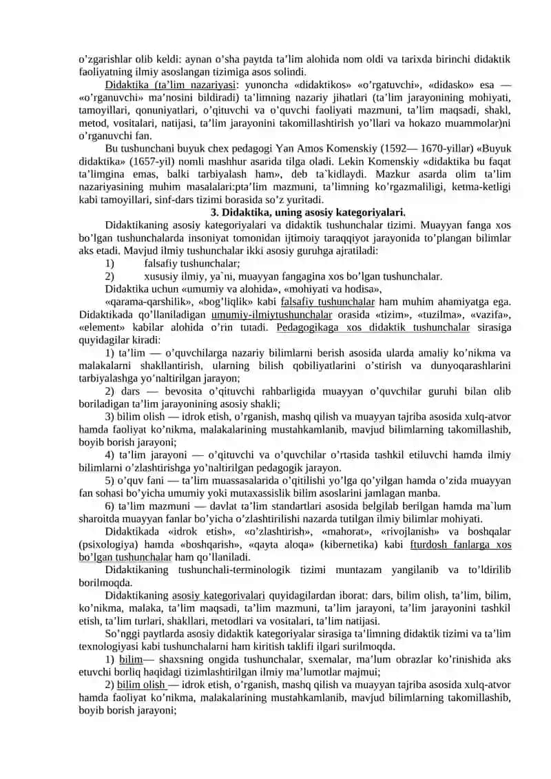 Didaktika - O‘qitish Nazariyasi 3