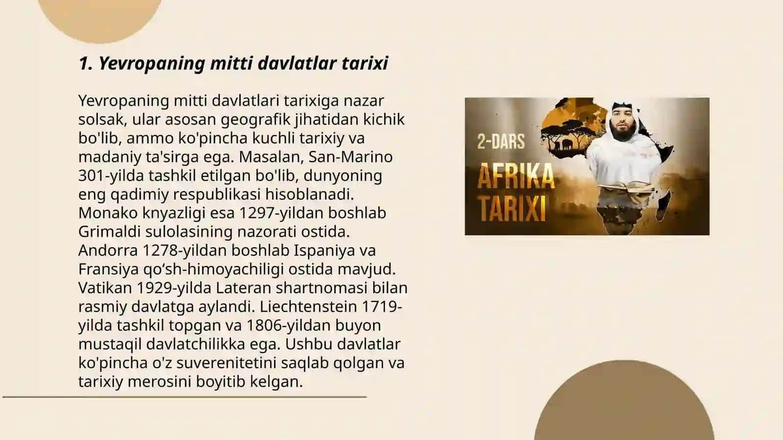 Yevropaning mitti davlatlarining rivojlanish jarayoni 3
