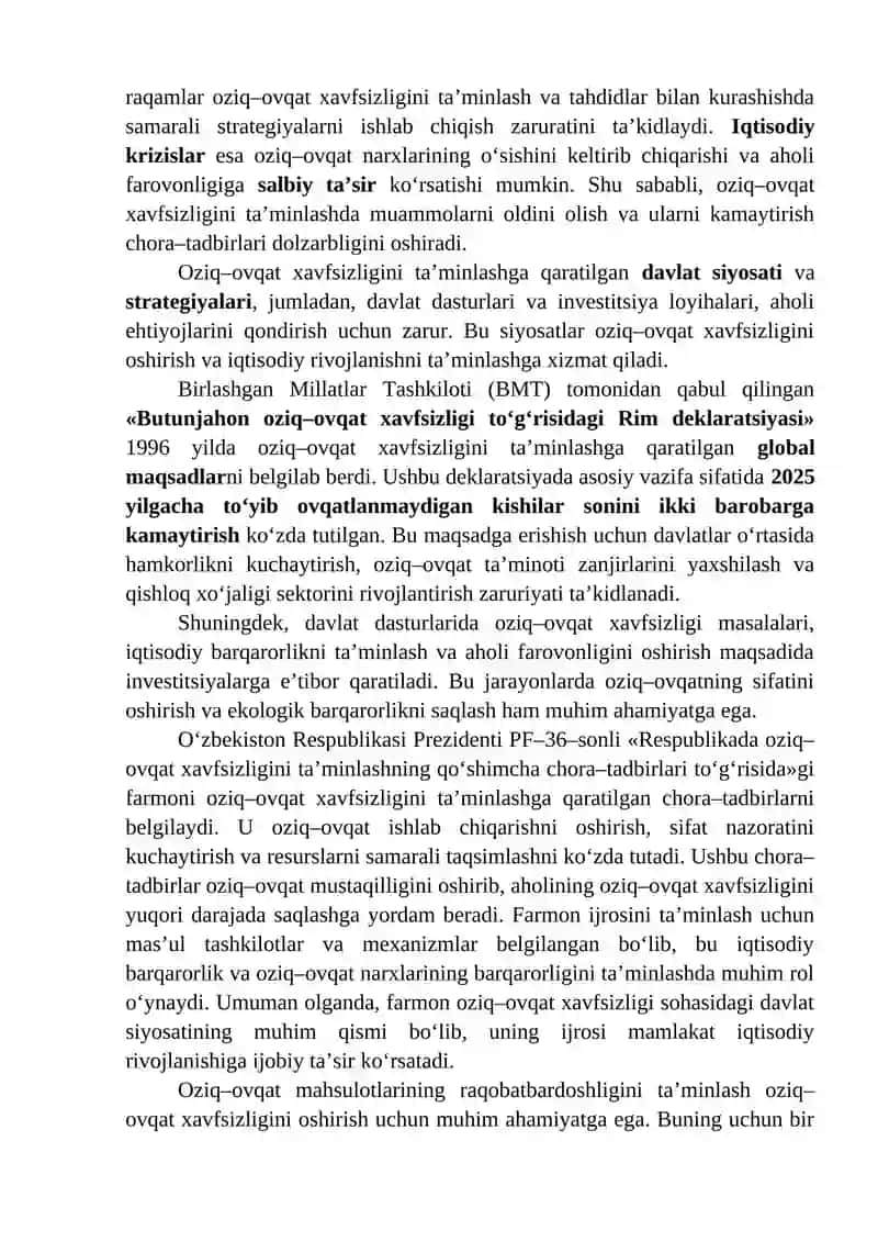 Oziq-ovqat xavfsizligi 3
