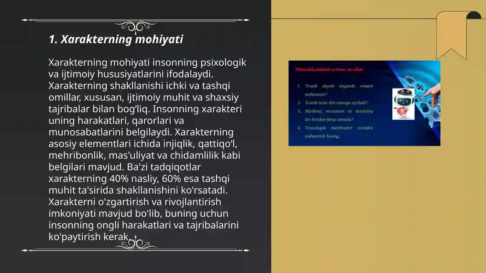 Xarakter haqida tushuncha 3