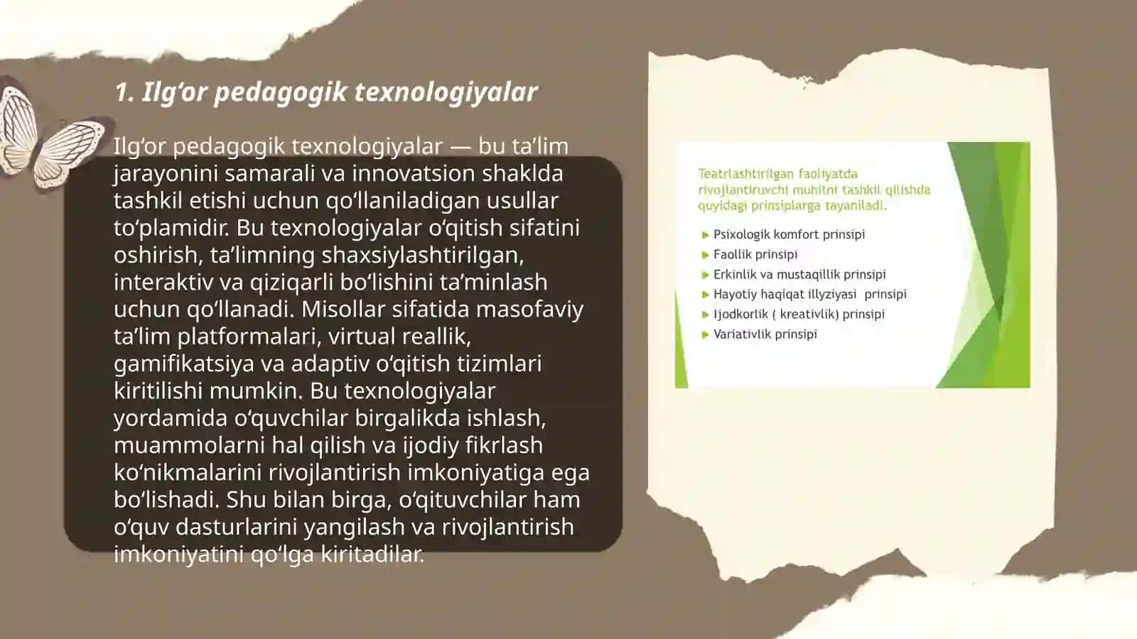 Ilg‘or pedagogik texnologiyalar 3